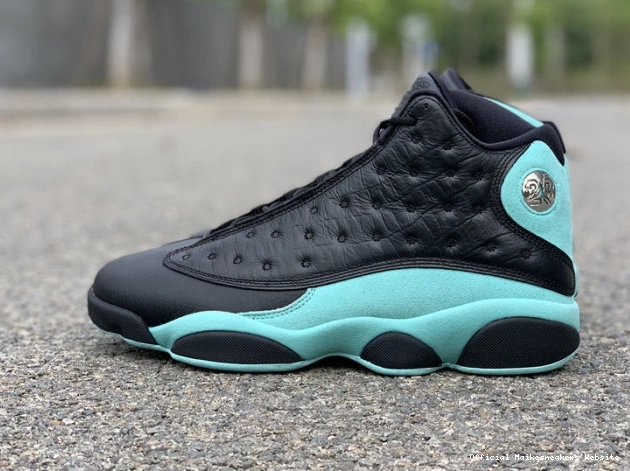 Official Maikesneakers Black 414571-030 Green Jordan Retro 13 Island Air 0729